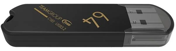 Фото: Флешка USB Team C183 64GB Black (TC183364GB01) № 6 | KTC
