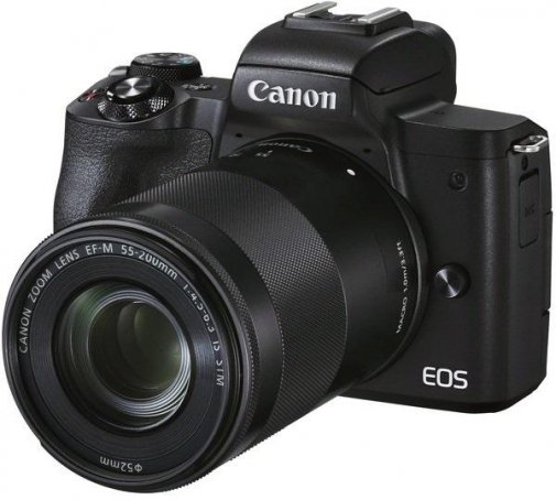 Цифрова фотокамера Canon EOS M50 Mk2 kit 15-45mm IS STM / 55-200 IS STM Black (4728C041)
