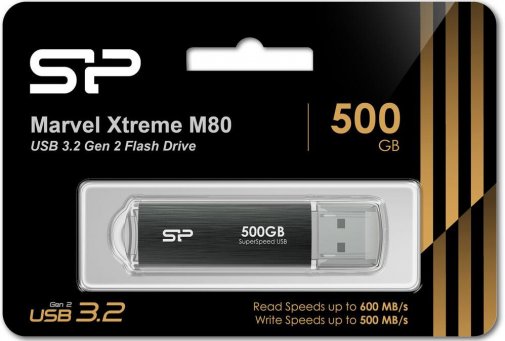 Флешка USB Silicon Power Marvel Xtreme M80 500GB Gray (SP500GBUF3M80V1G)