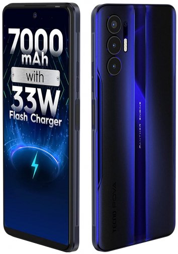Смартфон TECNO Pova 3 LF7n 6/128GB Electric Blue (4895180781636)