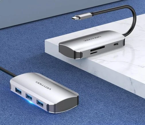 Фото: USB-хаб Vention 6in1 TNHHB Aluminum Alloy № 4 | KTC
