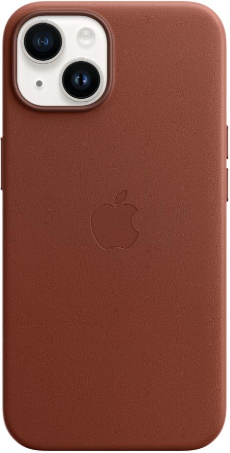 Чохол Apple for iPhone 14 - Leather Case with MagSafe Umber (MPP73ZE/A)