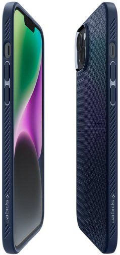 Чохол Spigen for Apple iPhone 14 - Liquid Air Navy Blue (ACS05038)