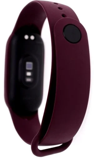Фото: Ремінець Climber for Xiaomi Mi Band 5/6/7 - Silicone Solid Burgundy № 5 | KTC