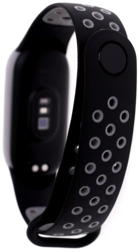 Ремінець Climber for Xiaomi Mi Band 7 - Climber Silicone Two-color Black grey
