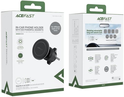 Кріплення для мобільного телефону Acefast D6 Black (AFD6)