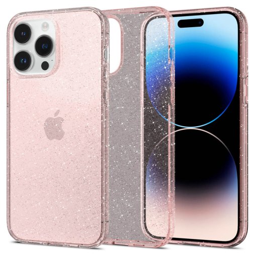 Чохол Spigen for Apple iPhone 14 Pro Max - Liquid Crystal Glitter Rose Quartz (ACS04811)