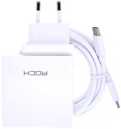 Фото: Зарядний пристрій Rock Space T31 GaN 65W Super Fast White (RH-PD65W) № 8 | KTC