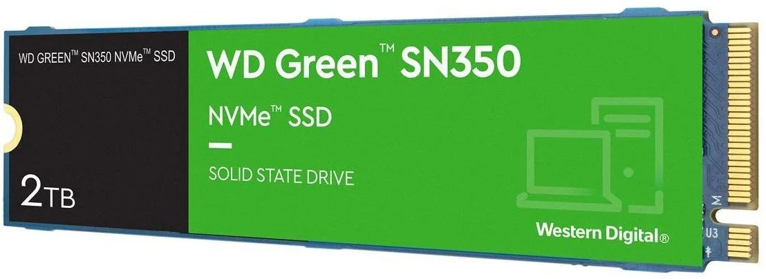 Фото: SSD-накопичувач Western Digital Green SN350 2280 PCIe 3.0 NVMe 2TB (WDS200T3G0C) № 6 | KTC