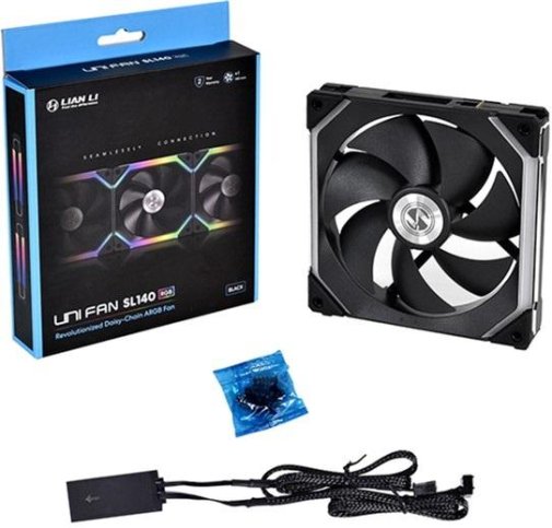 Кулер Lian-Li Uni Fan SL140 Black (G99.14UF1B.00)