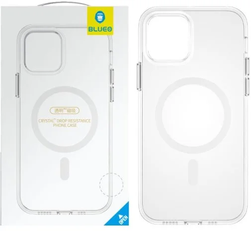 Фото: Чохол Blueo for iPhone 14 Plus - Crystal Pro Drop Resistance MagSafe Transparent № 8 | KTC