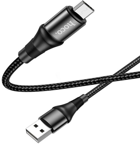 Кабель Hoco X50 Exquisito AM / Micro USB 1m Black (X50_micro_Black)