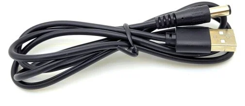 Фото: Кабель живлення ACCLAB USB-A / DC 5.5x2.1mm 5V/1.5A Black (1283126552816) № 6 | KTC