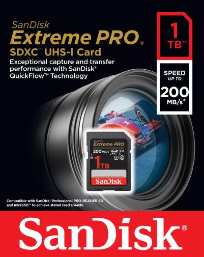 Карта пам'яті SanDisk Extreme Pro SDXC 1TB (SDSDXXD-1T00-GN4IN)