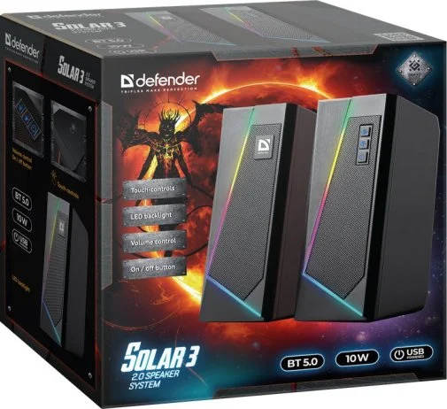 Фото: Колонки Defender Solar 3 Black (65103) № 6 | KTC