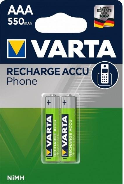 Акумулятор Varta Phone Accu AAA 550mAh BLI/2 (58397101402)