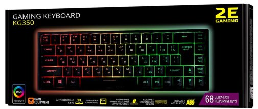Клавіатура 2E KG350 Black (2E-KG350UBK)