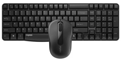 Фото: Комплект клавіатура+миша Rapoo X1800S Wireless Black № 7 | KTC