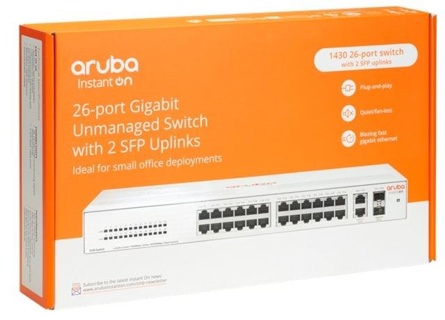 Комутатор HP Aruba Instant On 1430 26G 2SFP (R8R50A)