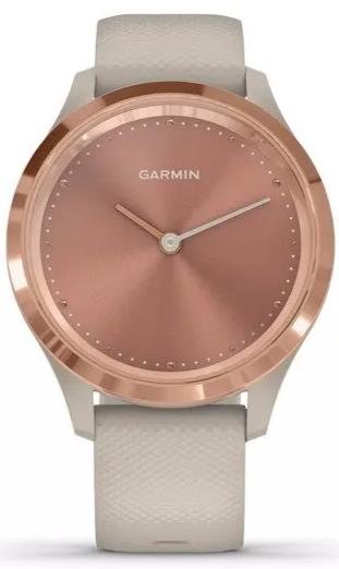 Смарт годинник Garmin Vivomove 3S Rose Gold Stainless Steel Bezel with Light Sand Case and Silicone Band (010-02238-02)