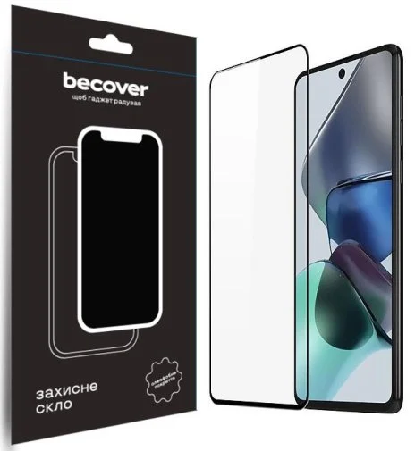 Фото: Захисне скло BeCover for Motorola G13/G23/G53 - Black (708844) № 4 | KTC
