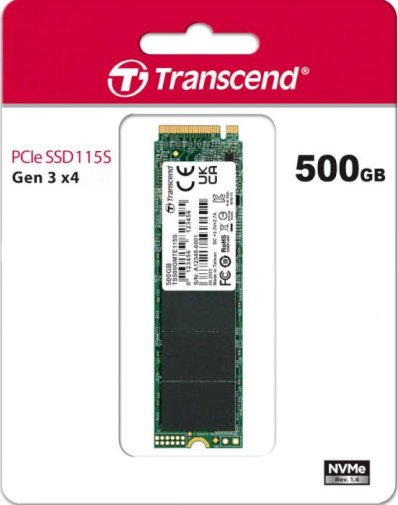 SSD-накопичувач Transcend 115S 2280 PCIe 3.0 x4 NVMe 500GB (TS500GMTE115S)