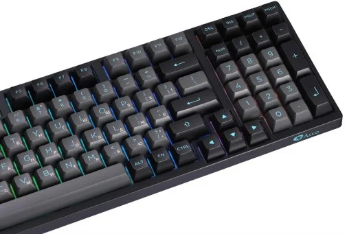 Фото: Клавіатура Akko 3098N 98Key TTC Flame Hot-Swap RGB ENG/UKR Black/Cyan (6925758618311) № 21 | KTC