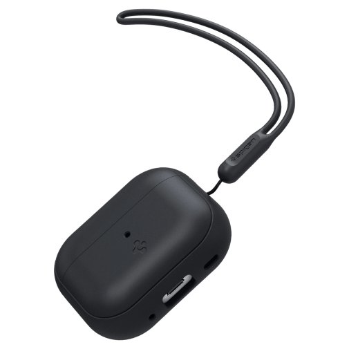 Чохол Spigen for Apple Airpods Pro 2 - Silicone Fit Black/Black Strap (ACS05479)