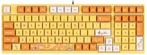 Фото: Клавіатура Akko 3098S Sponge Bob 98Key CS Starfish RGB ENG/UKR Yellow (6925758613897) № 14 | KTC