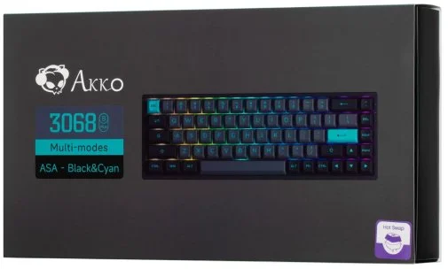 Фото: Клавіатура Akko 3068B Plus Black/Cyan 68Key CS Jelly Pink RGB ENG/UKR Black (6925758618953) № 23 | KTC