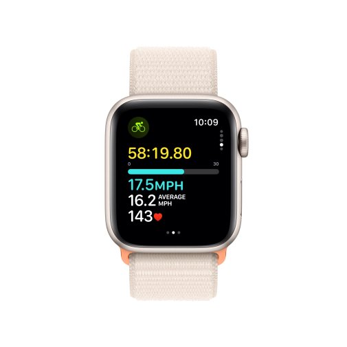  Смарт годинник Apple Watch SE 2gn GPS 40mm Starlight Aluminium Case with Starlight Sport Loop (MR9W3)