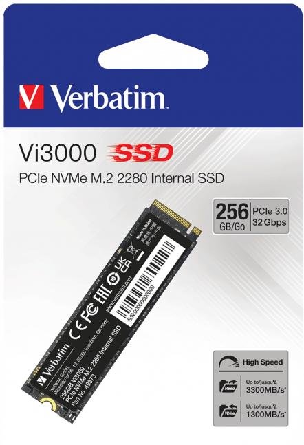 SSD-накопичувач Verbatim Vi3000 2280 PCIe 3.0 x4 256GB (49373)