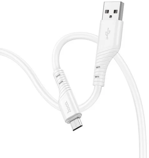 Фото: Кабель Hoco X97 Crystal AM / Micro USB 1m White (6931474799838) № 4 | KTC