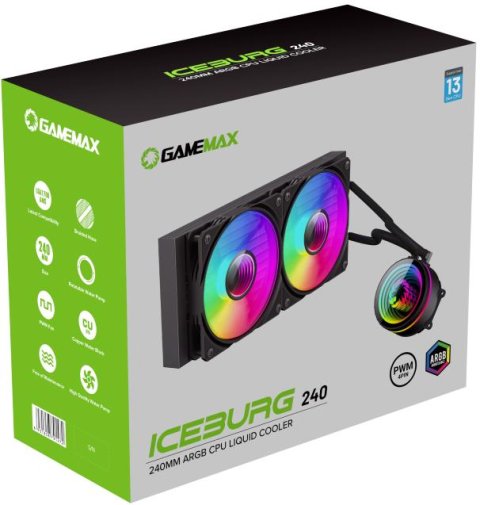 Система рідинного охолодження Gamemax IceBurg 240 Infinity