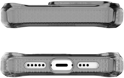 Чохол iTSkins for iPhone 15 Pro Max Supreme R Clear with MagSafe Graphite and graphite (AP5U-MGCLR-GRPR)