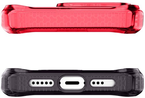 Чохол iTSkins for iPhone 15 Pro Max Supreme R Prism with MagSafe Coral and black (AP5U-SUPMA-COBK)