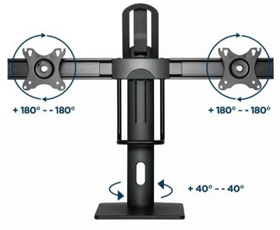 Фото: Кронштейн Gembird MS-D2-01 Black № 26 | KTC