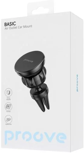 Фото: Кріплення для мобільного телефону Proove Basic Air Outlet Car Mount Black (CHBA00000001) № 6 | KTC