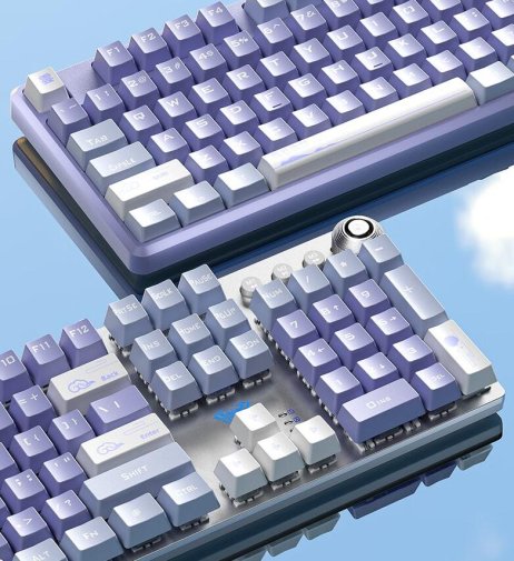 Клавіатура Aula F2088 Pro White/Violet (6948391234915)