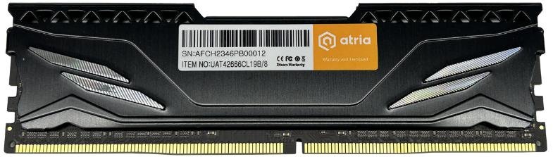 Оперативна пам’ять Atria Fly Black DDR4 1x8GB (UAT42666CL19B/8)