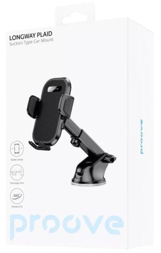 Кріплення для мобільного телефону Proove Longway Plaid Suction Type Car Mount Black (CHLP00000001)