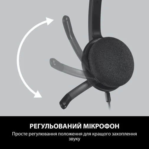 Фото: Гарнітура Logitech H340 USB Black № 14 | KTC