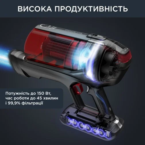 Фото: Ручний бездротовий пилосос Rowenta X-Force Flex 12.60 Auto Animal (RH98A9WO) № 13 | KTC