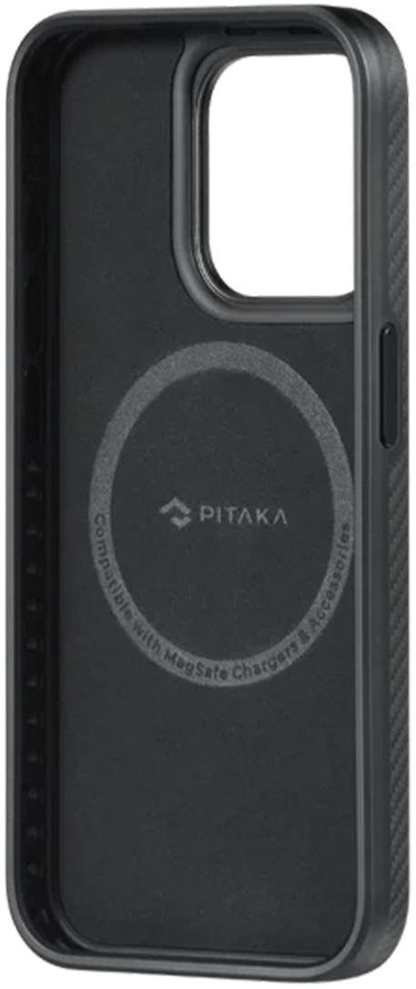 for Apple iPhone 15 Pro - MagEZ Case Pro 4 Twill 600D Black/Grey