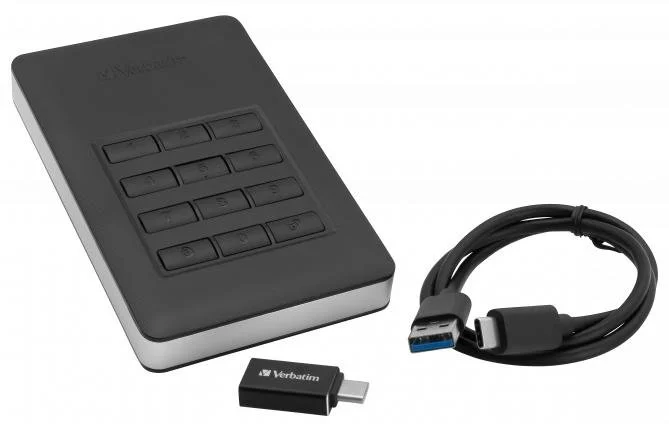 Фото: Зовнішній HDD Verbatim Store n Go Secure Portable with Keypad Access 2TB (53403) № 8 | KTC