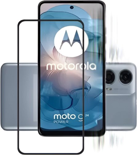 Захисне скло BeCover for Motorola G24/G24 Power - Black (710716)