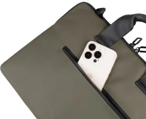Фото: Сумка для ноутбука Tucano Gommo Super Slim 15.6 Military Green (BSGOM1516-VM) № 11 | KTC