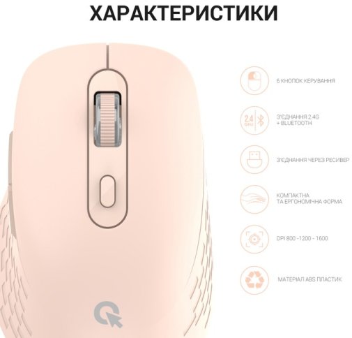 Миша OfficePro M230P Wireless Pink