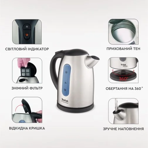 Фото: Електрочайник Tefal Express 2 (KI170D40) № 34 | KTC