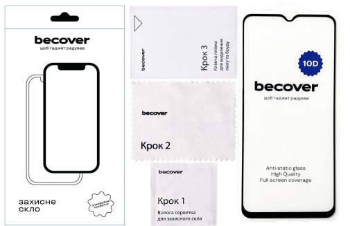 Захисне скло BeCover 10D for Samsung A34 5G SM-A346 - Black (711352)